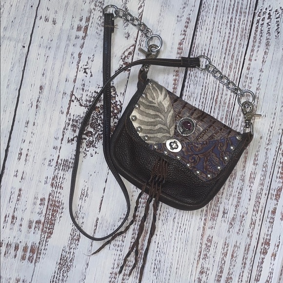 Hip Bag Company Handbags - Handmade Hip Bag Company Brown Leather Western Cowgirl Crossbody Bag Purse